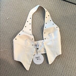 Princess Polly White Studded Leather Harness